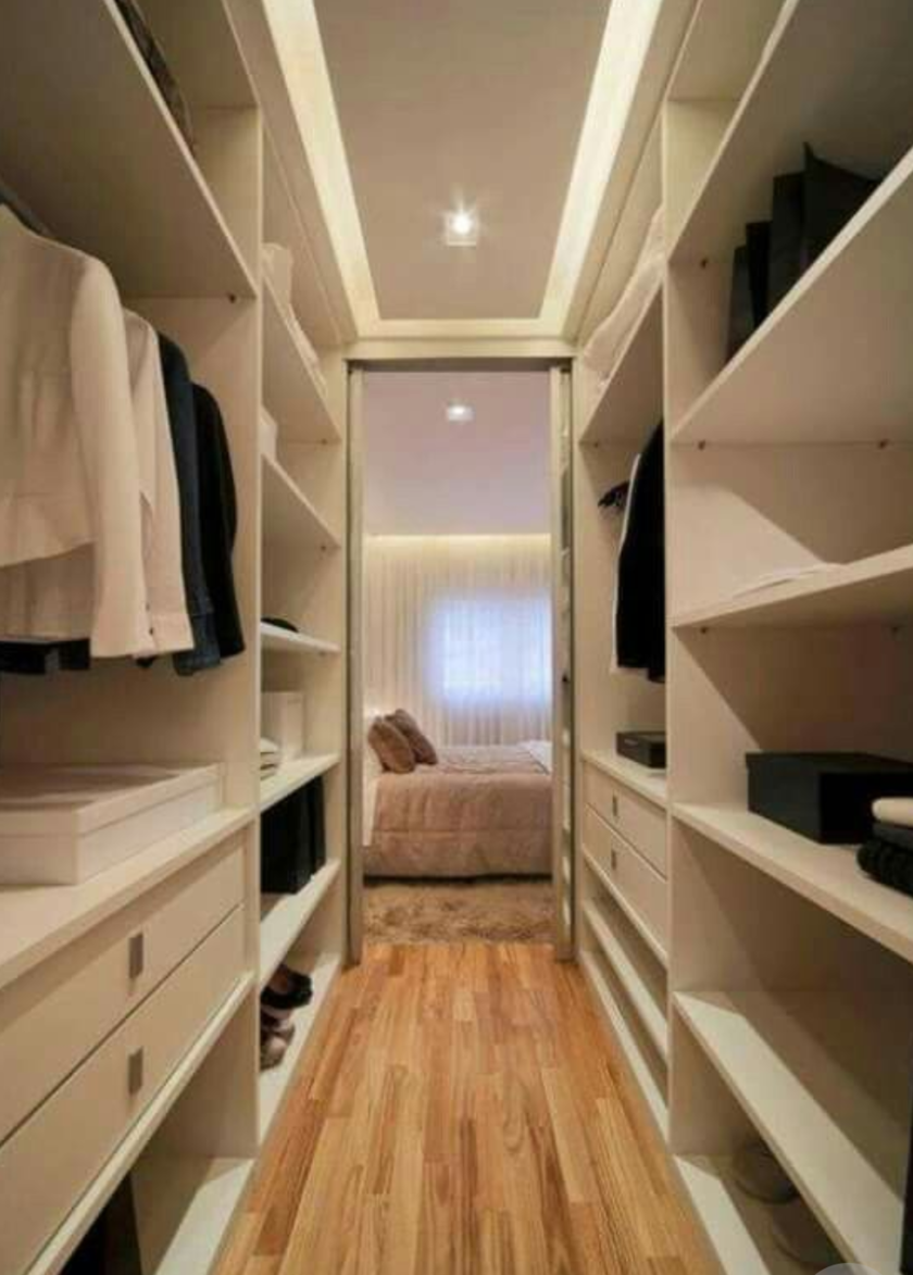 П-образная гардеробная комната в спальню Бобруйск